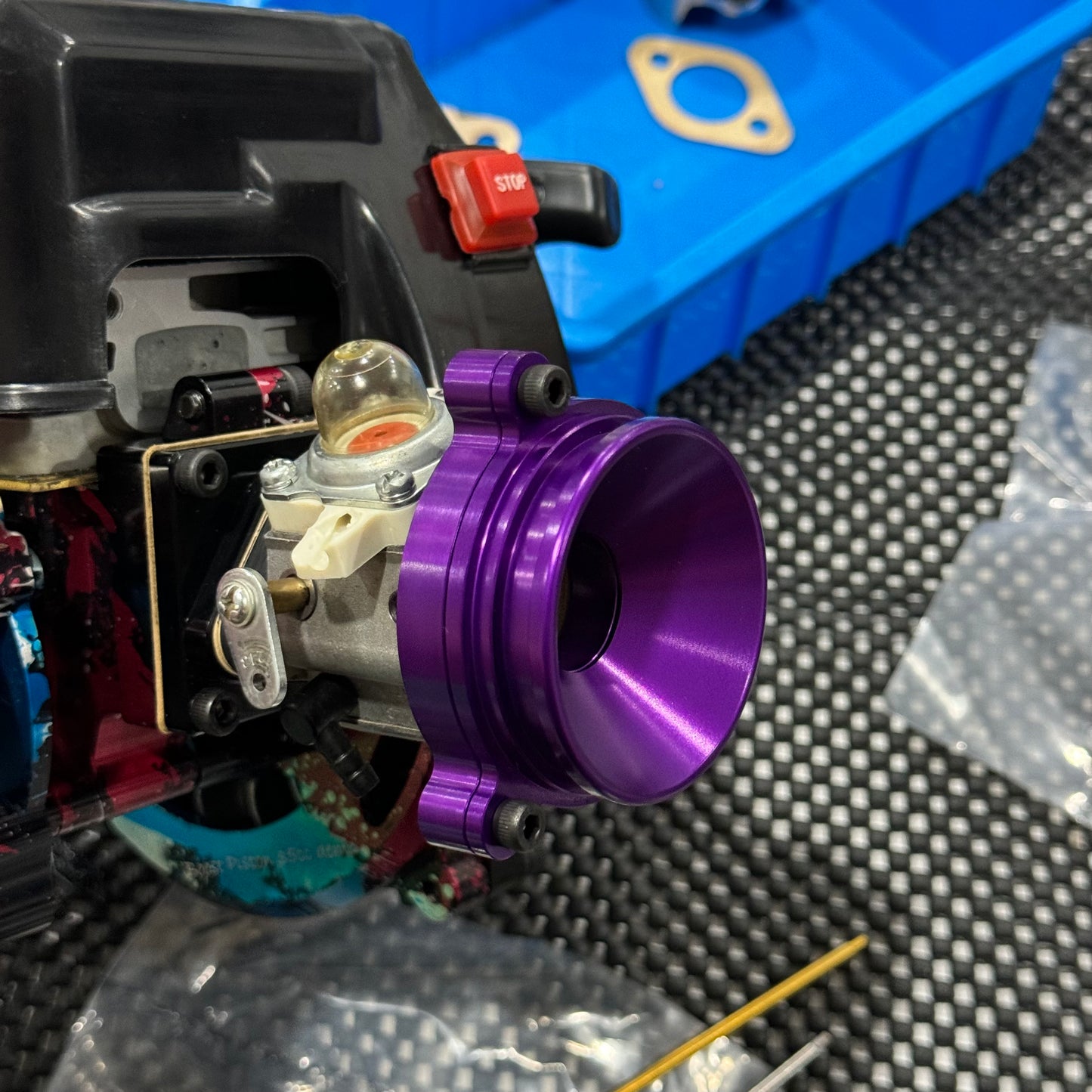 Two piece velocity stack for mcd