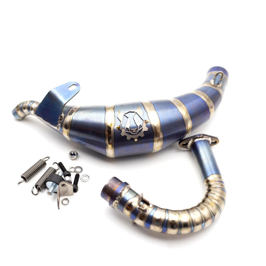 AKILL RACING Titanium curved exhaust pipe for MCD LOSI