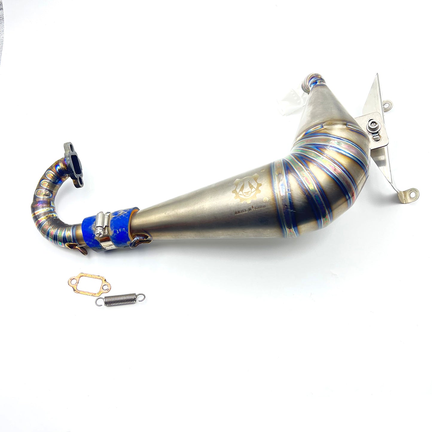 Used AKILL RACING Titanium curved exhaust pipe