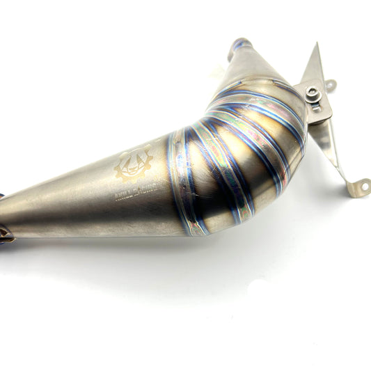 Used AKILL RACING Titanium curved exhaust pipe