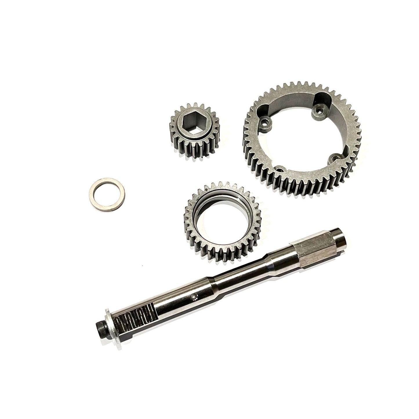 AKILL RACING CNC STEEL TRANSMISSION GEARS TITANIUM CLIPLESS LAYSHAFT for baja - AKILL RACING LIMITED