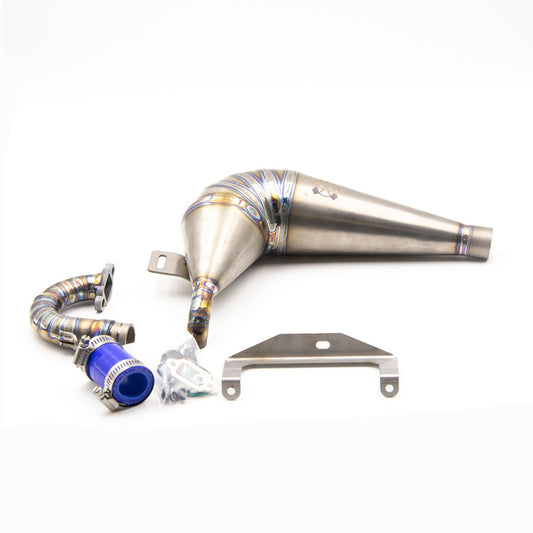 AKILLRACING Titanium curved exhaust pipe HPI baja 5B 5T 5SC - AKILL RACING LIMITED